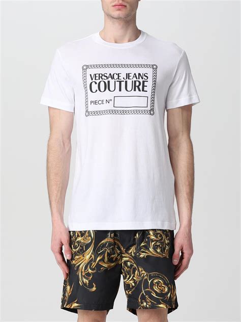 versace jeans tshirt herren|Versace Jeans couture white shirt.